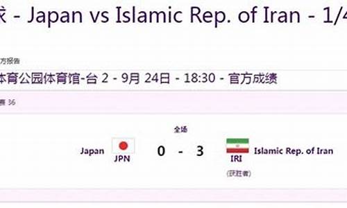 伊朗vs日本历史记录_伊朗队日本队